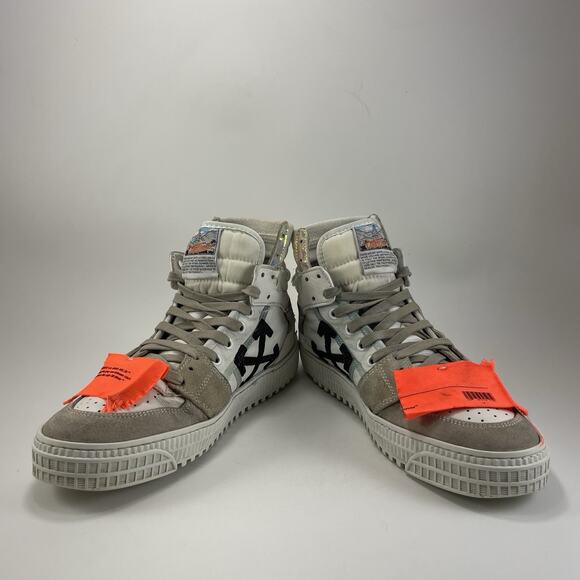 Off-White Off-Court 3.0 High Tops Mens Size 39/US 7 Iridescent White Lace Up